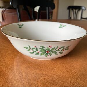 Lenox China “Holiday” Serving Bowl - Timeless & Classic